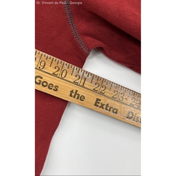 Timberland Red Pullover Knit 100% Cotton Sweater Men's M Outdoor Inspired - Picture 4 of 7